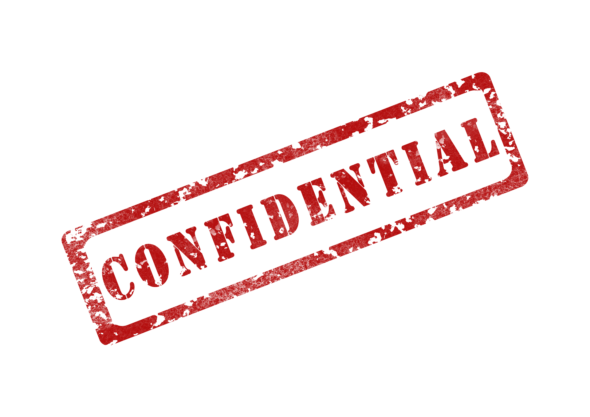 Confidential stamp