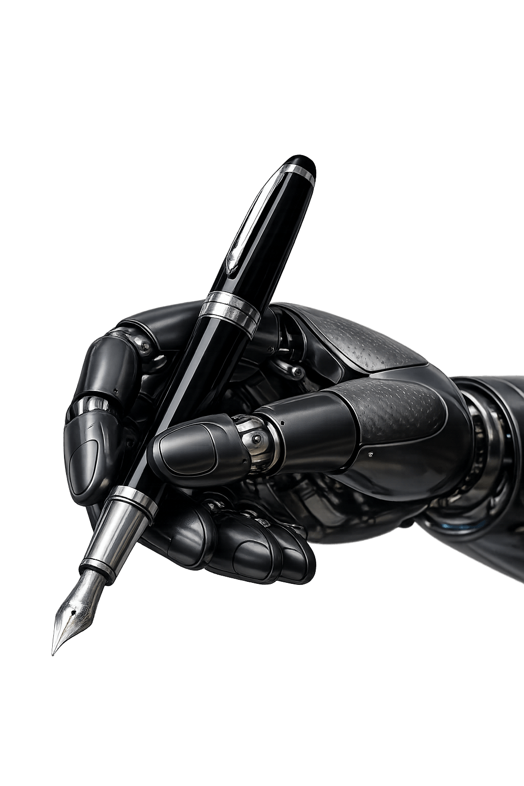 Robotic hand with fountain pen Robotic hand with fountain pen